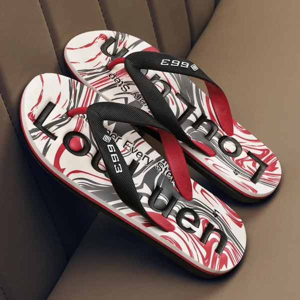 Zapatillas de hombre, chanclas, zapatos de verano para hombre, zapatos transpirables, zapatillas de playa, adecuadas para paseos en interiores y exteriores, verano - Imagen 2