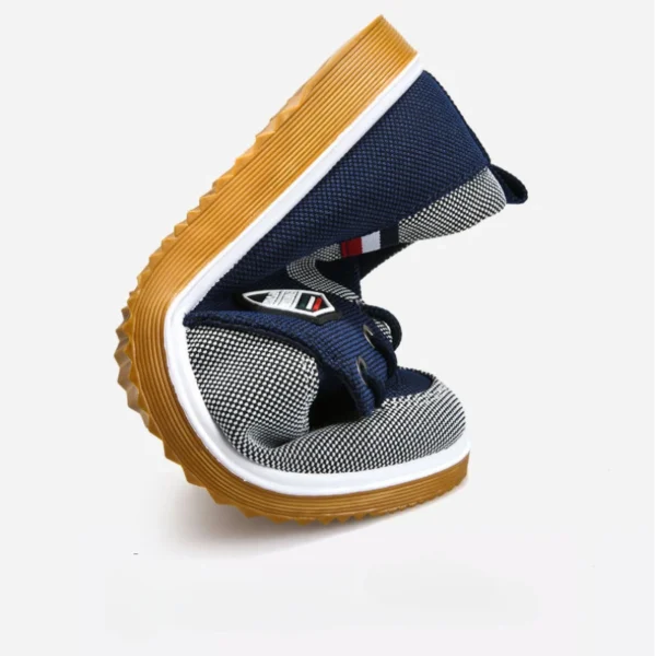 Zapatos de lona de verano para hombre, zapatos planos ligeros informales de malla transpirable, zapatos vulcanizados, zapatillas clásicas con cordones 2025 para hombre - Imagen 6