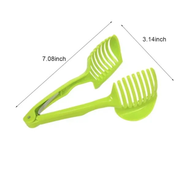 Rebanador de tomate de mano, Clip para pan, frutas, verduras, corte, patatas, manzana, utensilio, accesorios de cocina - Imagen 6