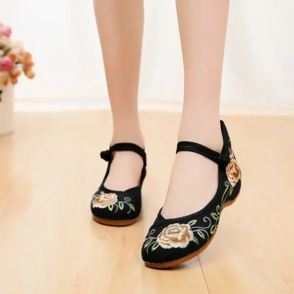 Zapatos informales para mujer, moda Vintage, elegante, estilo étnico, ropa de calle bordada, zapatos de mujer de estilo chino, novedad de verano - Imagen 24
