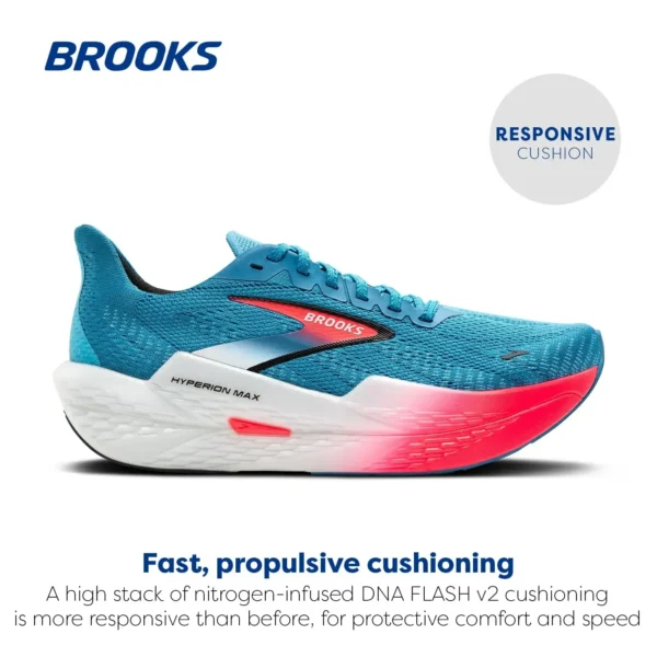 Zapatillas de deporte informales Hyperion Max Gale 2 para hombre, cómodas y acolchadas, para entrenamiento deportivo de carreras, zapatillas profesionales para correr Brooks - Imagen 2