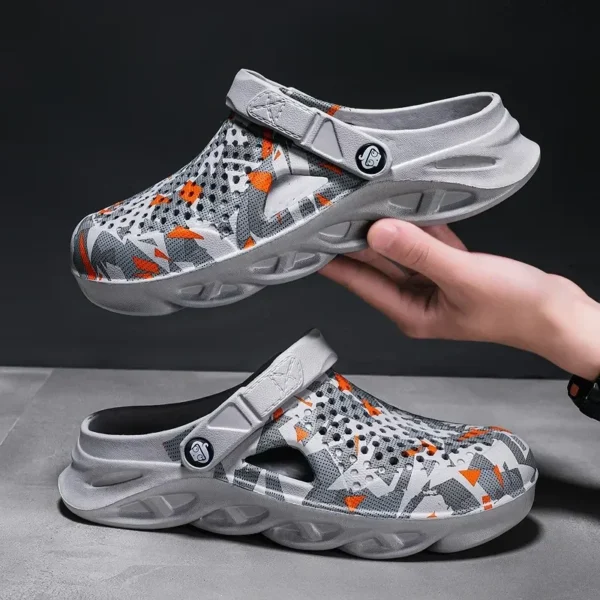 Sandalias planas, zapatos para hombre, zapatillas EVA, sandalias con plataforma para jardín, sandalias de verano para hombre, nuevas zapatillas para hombre, chanclas para exteriores, zuecos para el hogar - Imagen 3
