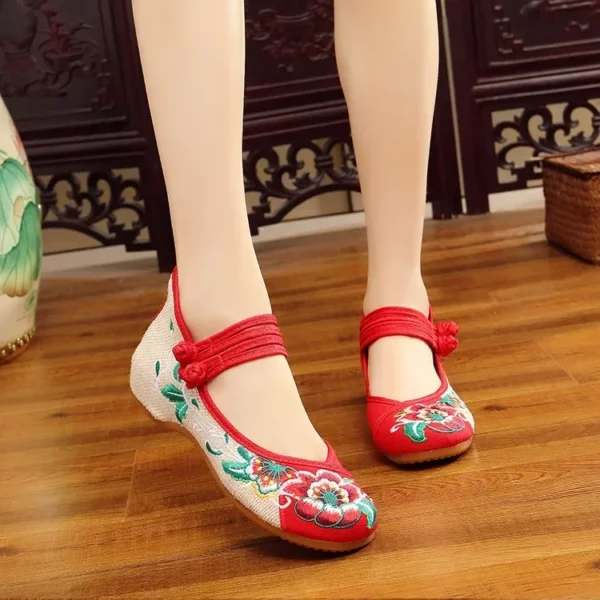 Zapatos informales para mujer, moda Vintage, elegante, estilo étnico, ropa de calle bordada, zapatos de mujer de estilo chino, novedad de verano - Imagen 33