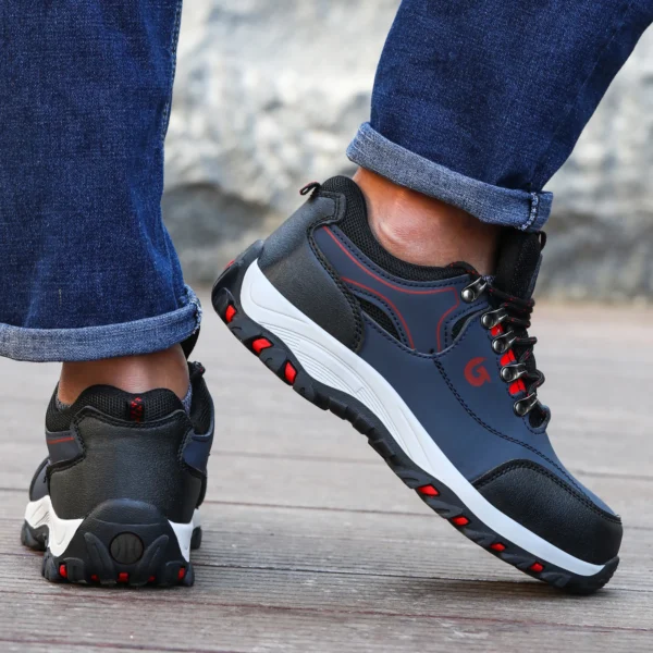 Zapatos con puntera de acero para hombre, botas de trabajo, zapatos de seguridad para el trabajo a prueba de pinchazos, zapatos de trabajo protectores, calzado masculino, zapatillas de seguridad - Imagen 6
