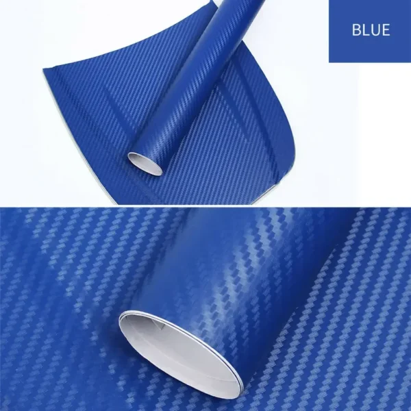 Fibra de carbono vinilo revestimiento para coche rollo de película pegatinas y calcomanías para coche accesorios de estilo para motocicleta automóviles 30cm x 127cm 3D - Imagen 12