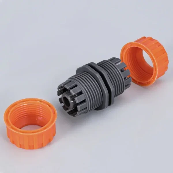 Manguera de riego de jardín, conector rápido de plástico, 1/2 ", 3/4", 1, adaptador de junta de acoplamiento macho doble, juego extensor para tubería - Imagen 3