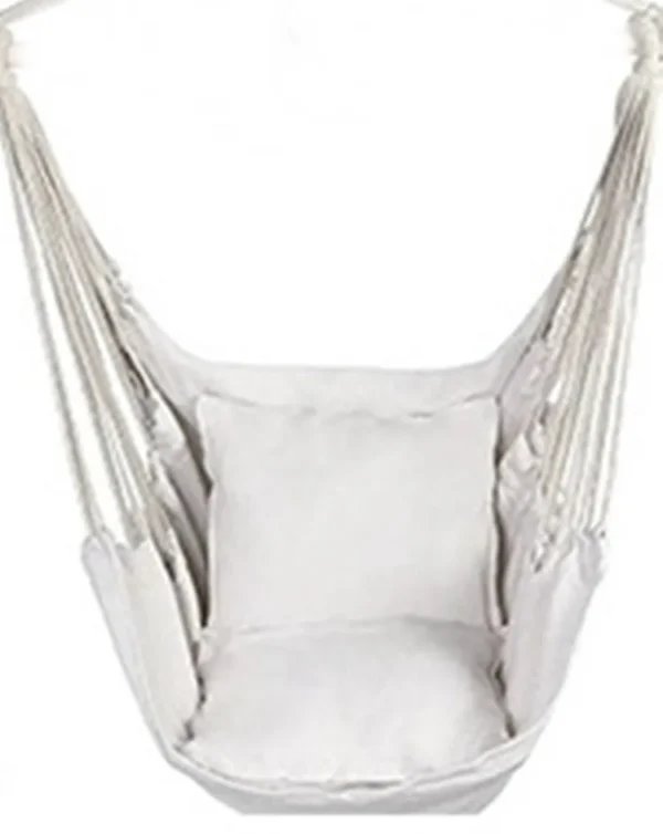 Mecedora para exteriores, hamaca de tela, silla columpio de ocio de lona, sillas colgantes plegables portátiles para dormitorio, muebles de exterior, 1 ud. - Imagen 7