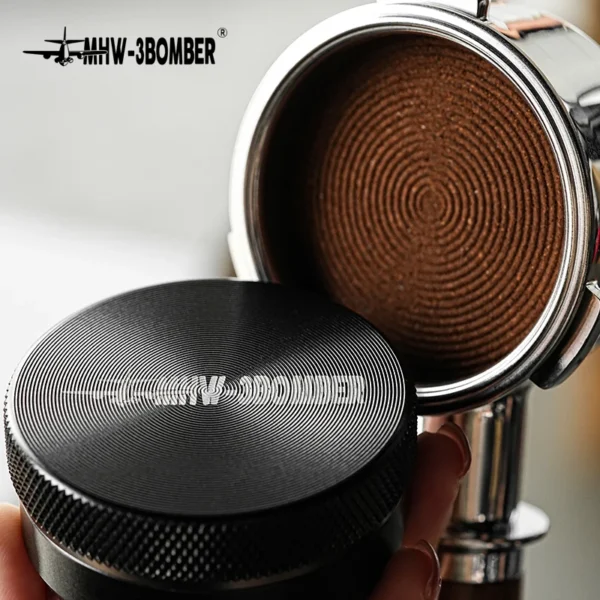 Compactador y distribuidor de café con alfombrilla de apisonamiento cepillo de limpieza juego de manipulación de Espresso accesorios de Barista para el hogar MHW-3BOMBER 51/53/58mm - Imagen 5