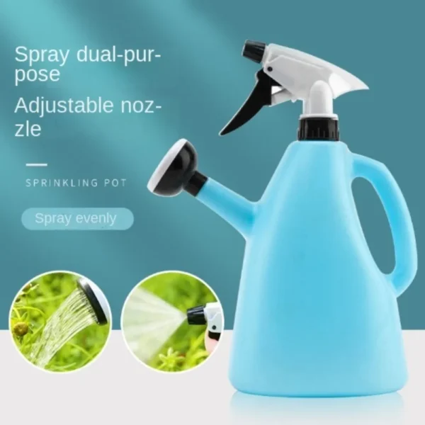 Regadera de plástico para plantas de jardín, suministros de jardinería, pulverizador de presión ajustable, hervidor de agua para interior, pulverizador de flores para el hogar, 1L - Imagen 5