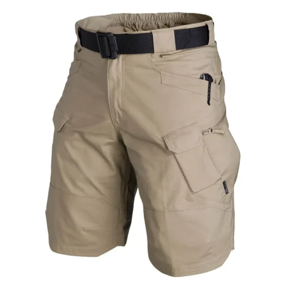 Pantalones cortos militares urbanos para hombre, pantalones cortos tácticos de carga impermeables, pantalones cortos transpirables de camuflaje para exteriores de secado rápido, pantalones cortos informales de verano - Imagen 5