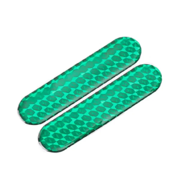 Pegatina reflectante para motocicleta y coche, tiras de cinta reflectante de advertencia, lámpara nocturna roja, verde, amarilla y azul, pegatinas de marca de alarma 2 uds - Imagen 9