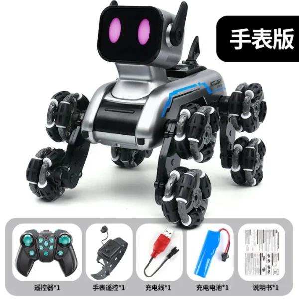 Coche de juguete RC de 8 ruedas para chico, máquina inteligente para perro, coche de Control remoto, acrobacias de 8 ruedas, Control remoto, juguete de regalo de cumpleaños - Imagen 7