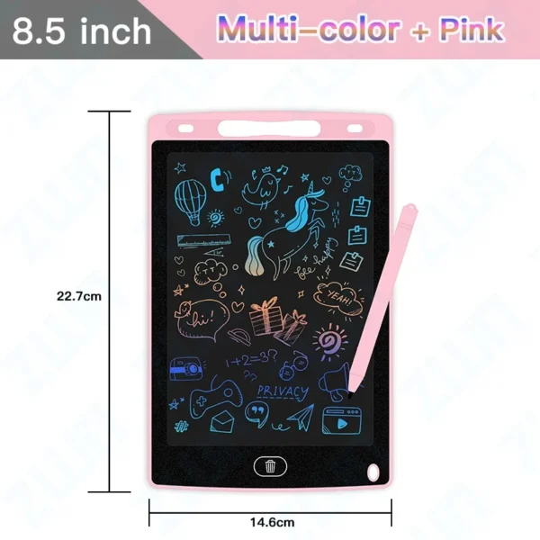Tablero de dibujo LCD de 6,5/8,5/10/12 pulgadas, tableta de escritura, pizarra mágica de dígitos, herramienta de pintura artística, juguetes para niños, juego mental, regalo para niños - Imagen 10