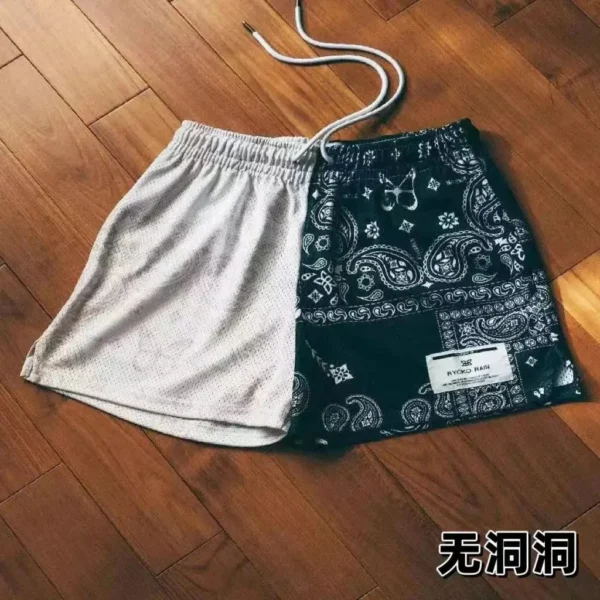Pantalones cortos informales de verano de malla Universal para hombres y mujeres, pantalones cortos deportivos de secado rápido, pantalones cortos transpirables con cordón estampado 3d para playa - Imagen 7
