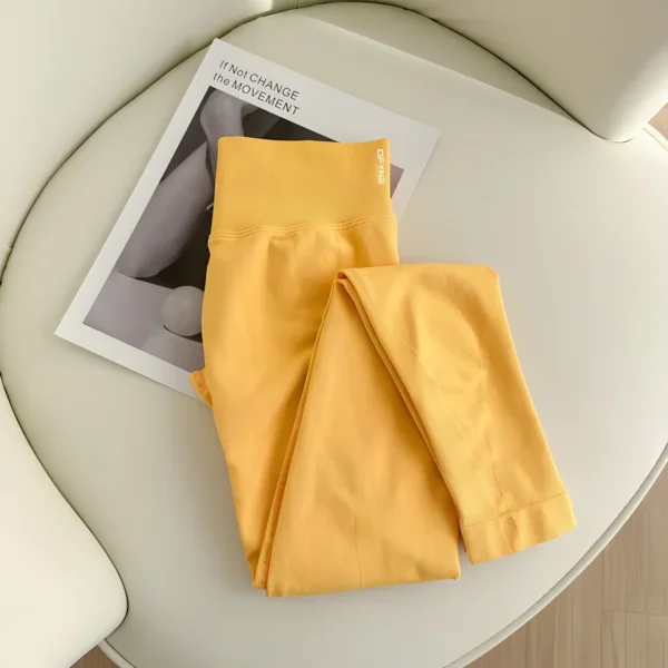 Mallas de impacto para Yoga para mujer, pantalones sin costuras rizados, mallas de alta calidad, pantalones de Fitness de costilla baja, medias de Fitness de alto estiramiento - Imagen 4