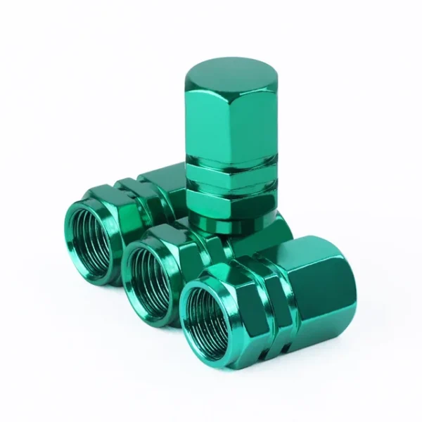 Tapas de válvula de neumático de coche de aluminio, cubierta hermética de válvula de neumático de aleación hexagonal, polvo impermeable para automóviles, motocicletas, camiones y bicicletas - Imagen 21