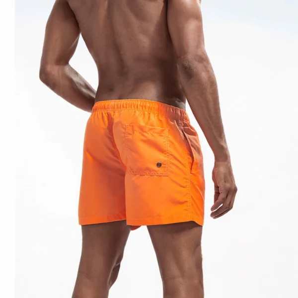 Pantalones cortos de baño para hombre, bañadores de secado rápido, traje de baño transpirable con cordón y bolsillos para surfear en la playa y verano - Imagen 6
