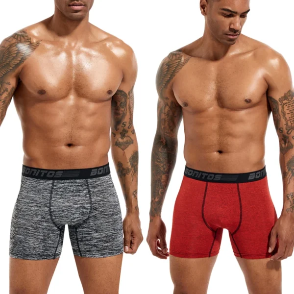 Paquete de 5 uds. De bragas para hombre, ropa interior de poliéster, Boxer y calzoncillos de marca para hombre, conjunto de lujo, pantalones cortos sexis, regalo deslizante, 2025 - Imagen 6