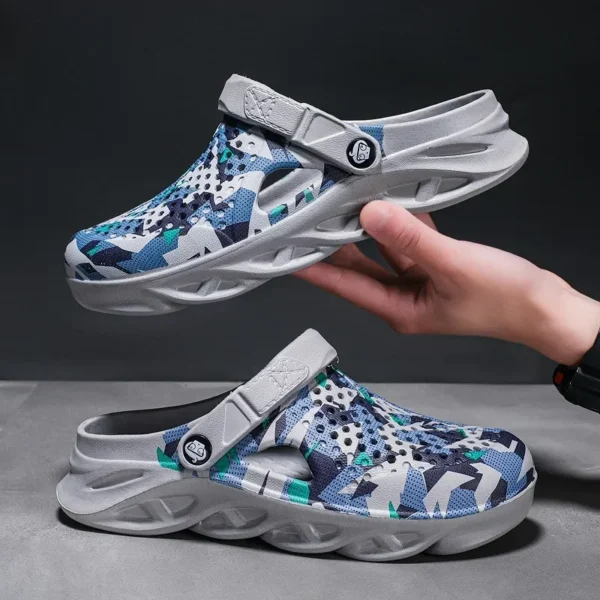 Sandalias planas, zapatos para hombre, zapatillas EVA, sandalias con plataforma para jardín, sandalias de verano para hombre, nuevas zapatillas para hombre, chanclas para exteriores, zuecos para el hogar - Imagen 4