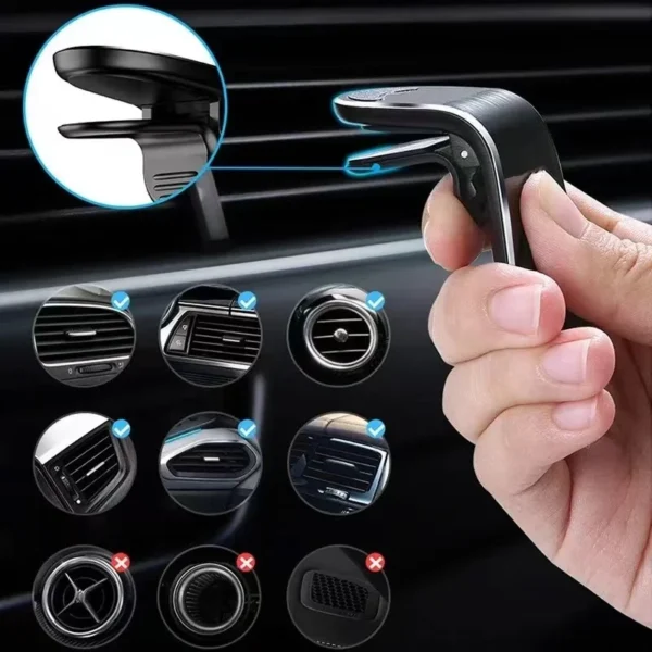 Soporte magnético para teléfono de coche, soporte para teléfono con Clip para Audi Badge A3 A4 A5 A6 A7 A8 Q3 Q5 SQ3 SQ4 S3 S4 S5, accesorios para coche - Imagen 5