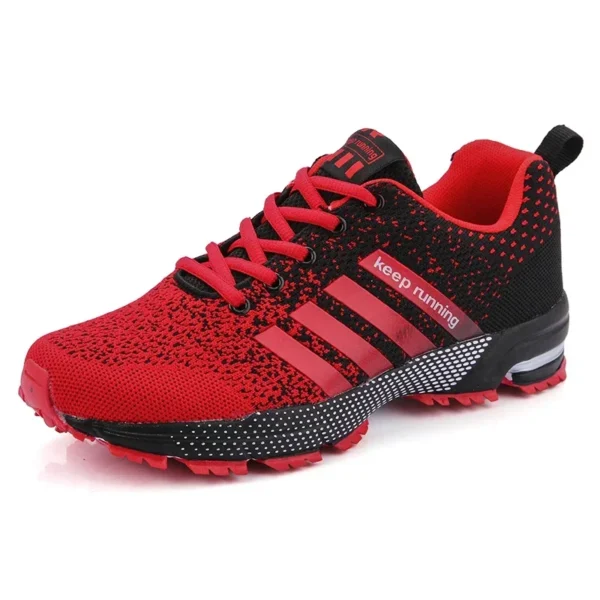 Zapatillas de deporte para Hombre, zapatos deportivos negros cómodos de malla transpirable a la moda, calzado informal antideslizante para correr al aire libre, Zapatillas para Hombre - Imagen 10