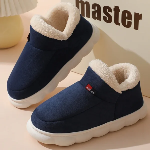 Botas cálidas súper suaves para mujer, forro de piel de felpa para exteriores, zapatos para el hogar, botas de nieve clásicas y cómodas para mujer - Imagen 19