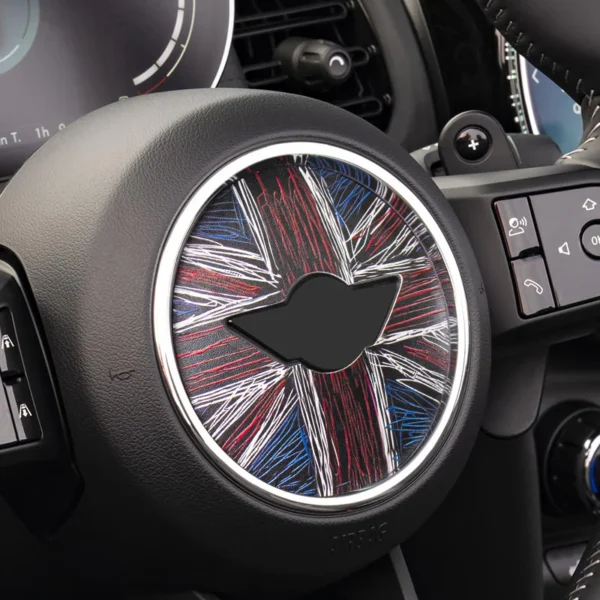 Pegatina para volante de coche, pegatinas de cuero PU para Mini Cooper R55 R56 R57 R60 R50 R52 R53 F56 F54 F60, accesorios interiores para coche - Imagen 4