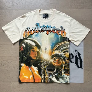 Camisetas Godspeed moda americana de venta al por menor estampado manga corta GOD SPEED Top