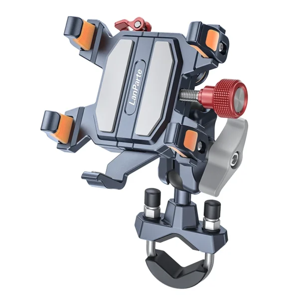 Soporte de teléfono de aleación para motocicleta, soporte Universal para teléfono móvil con absorción de impacto, soporte de navegación, accesorios para motocicleta - Imagen 9