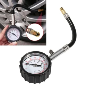 Medidor de presión de neumáticos de 0-100PSI, medidor de tubo largo, probador de aire de neumáticos de alta precisión para sistema de monitoreo de motocicletas y coches