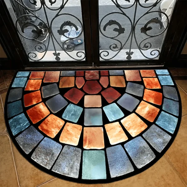 Alfombra de puerta 40*60cm/50*80cm, alfombra decorativa para el hogar, alfombra para puerta, entrada de baño, exterior, antideslizante, fácil de limpiar - Imagen 3