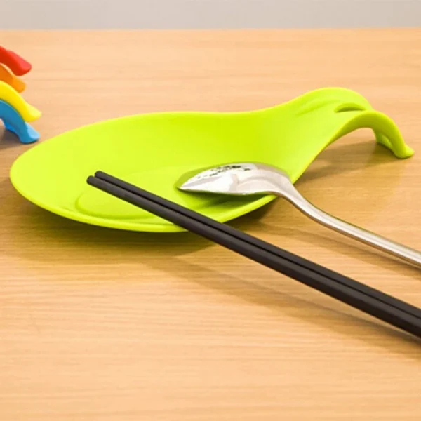 Gadgets de silicona multiusos, soporte para tapete de descanso de cuchara para vajilla, suministros de utensilios de cocina, accesorios - Imagen 3