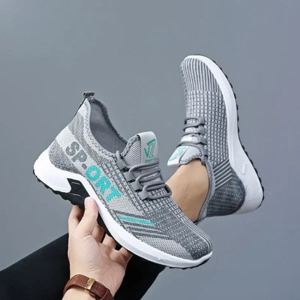 Zapatos para hombre, zapatos deportivos de moda, zapatos casuales, zapatos para correr transpirables, zapatos de tenis para entrenamiento para caminar al aire libre ﻿ - Imagen 2