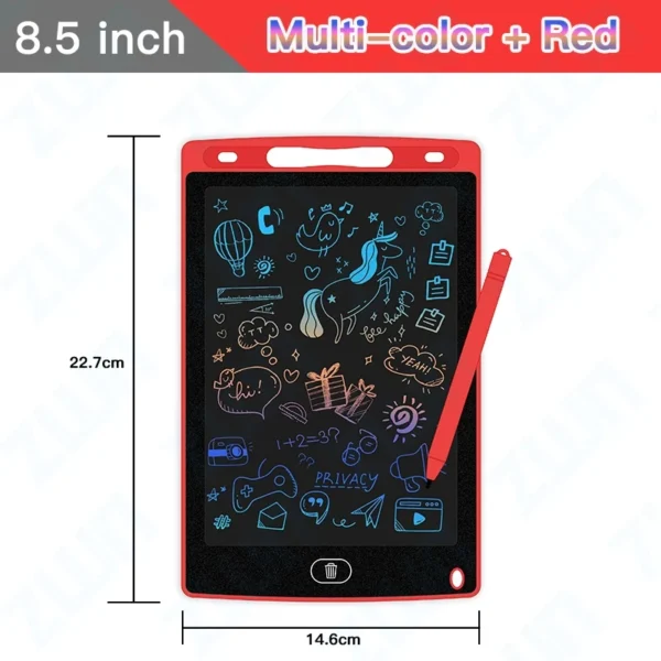 Tablero de dibujo LCD de 6,5/8,5/10/12 pulgadas, tableta de escritura, pizarra mágica de dígitos, herramienta de pintura artística, juguetes para niños, juego mental, regalo para niños - Imagen 20