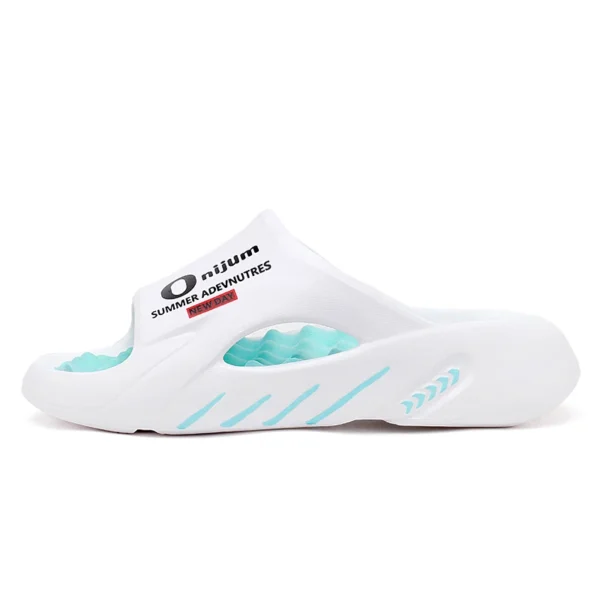 Zapatillas de masaje para hombre, sandalias deslizantes para interiores y exteriores, zapatos informales de playa, suela cómoda, talla grande 38-47, novedad de 2024 - Imagen 10