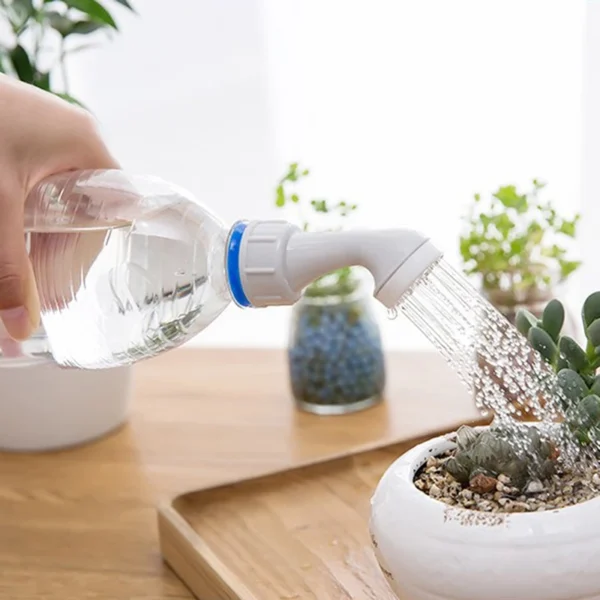 2 unids/set rociador de jardín aspersor portátil planta boquilla de riego de jardín herramienta boquilla de riego de vidrio y botella - Imagen 2
