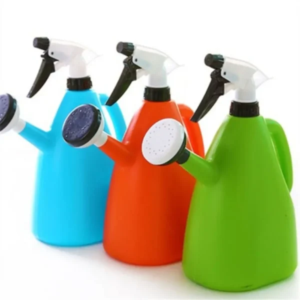 Regadera de plástico para plantas de jardín, suministros de jardinería, pulverizador de presión ajustable, hervidor de agua para interior, pulverizador de flores para el hogar, 1L - Imagen 2