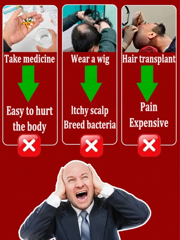 Repara la calvicie y la caída del cabello con aceite esencial, ten un cabello grueso en 7 días, estarás más joven y guapo con el cabello. - Imagen 4
