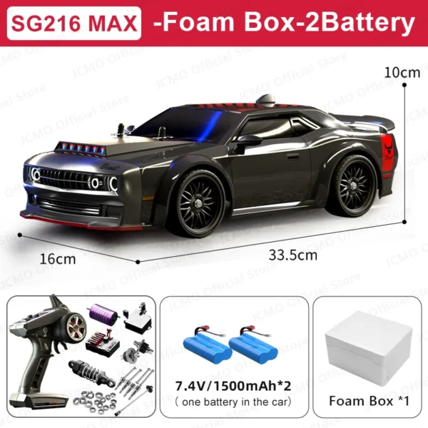 Vehículos de Control remoto de alta velocidad 1:16 sin escobillas 4WD RC coches deportivos SG116 PRO 40 KM/H coches de juguete regalos SG216 MAX RC Car 70 + KM/H - Imagen 13