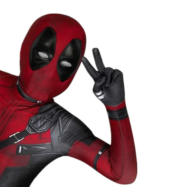 Disfraz de superhéroe Deadpool para niños, nuevo disfraz de Deadpooling 3, disfraz completo de Deadpool3, mono de Halloween - Imagen 3