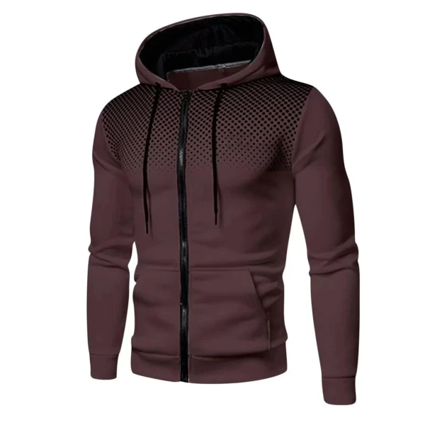 Chaqueta con capucha para hombre, ropa de calle, sudaderas de manga larga, jersey con capucha y cremallera, ropa deportiva para hombre, ropa de calle 2024 - Imagen 9