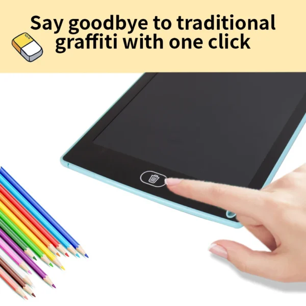 Tablero de dibujo LCD de 6,5/8,5/10/12 pulgadas, tableta de escritura, pizarra mágica de dígitos, herramienta de pintura artística, juguetes para niños, juego mental, regalo para niños - Imagen 4