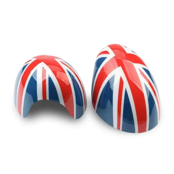 Cubiertas de espejo retrovisor exterior 2 unids/set la bandera negra carcasa del coche  para BMW MINI Cooper One S JCW F54 F55 F56 F57 F60 2015-2019 - Imagen 18