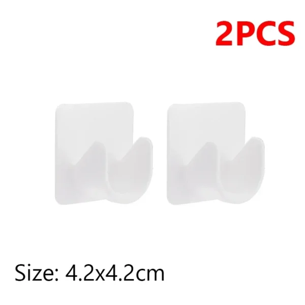 Soporte de barra de cortina fuerte, ganchos autoadhesivos ajustables para cortina de pared, Clip fijo, gancho para colgar, accesorios de baño - Imagen 7