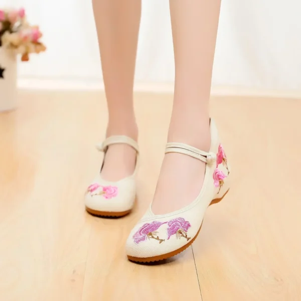 Zapatos informales para mujer, moda Vintage, elegante, estilo étnico, ropa de calle bordada, zapatos de mujer de estilo chino, novedad de verano - Imagen 7