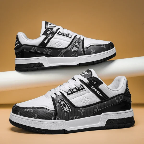 Zapatos de suela blanda transpirables para primavera, zapatos de trabajo informales, resistentes al desgaste, a la moda, fáciles de combinar, zapatos de tabla elevados, zapatos de calle para hombre - Imagen 4