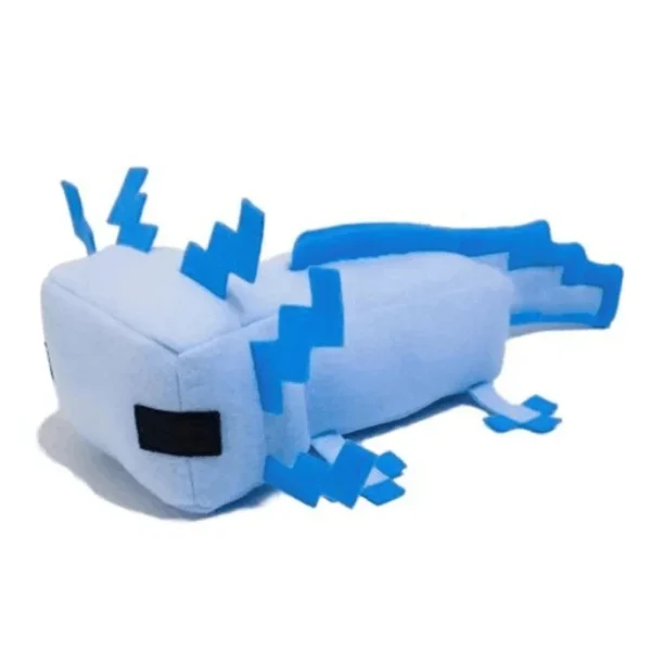 Axolotl peluche juguete suave peluche Animal Axolotl muñeca personaje de dibujos animados juguetes niños bebé niños Navidad Gifs 30cm azul - Imagen 6