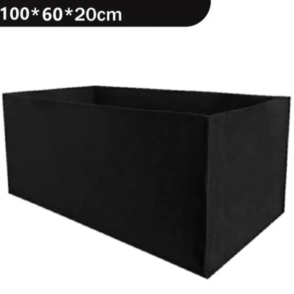 Bolsa para plantar jardín con asas, bolsa de cultivo de fieltro de varios tamaños, maceta rectangular para plantar vivero, vegetales, tomates y patatas - Imagen 9