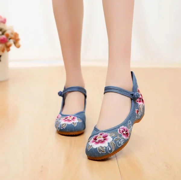 Zapatos informales para mujer, moda Vintage, elegante, estilo étnico, ropa de calle bordada, zapatos de mujer de estilo chino, novedad de verano - Imagen 21