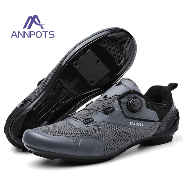 Zapatos para bicicleta de montaña, cómodos, ligeros y transpirables para exteriores, zapatillas deportivas para ciclismo, zapatos MTB para hombre, zapatos deportivos Unisex - Imagen 14